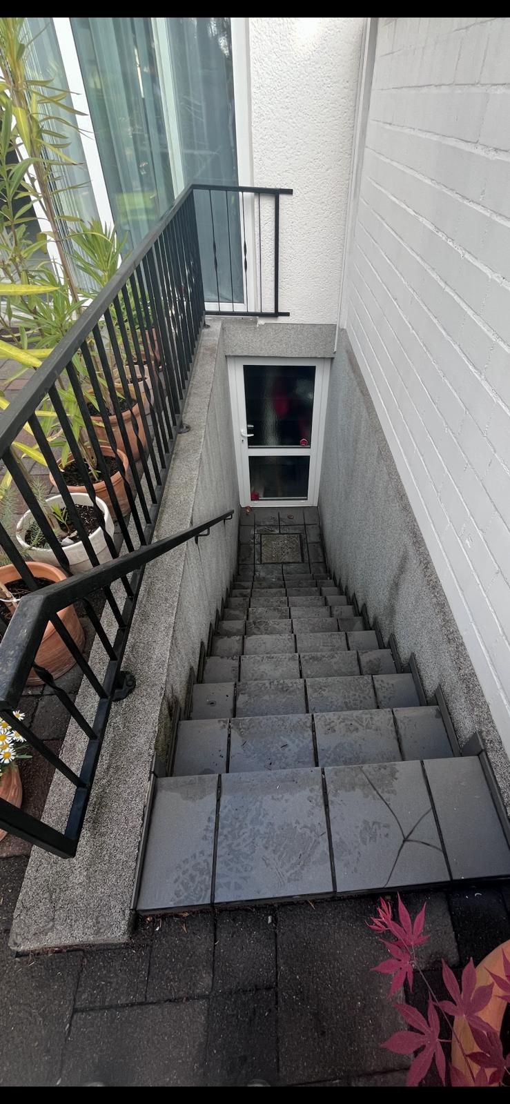 ➡ Vorher – Alter Kellerzugang im Garten